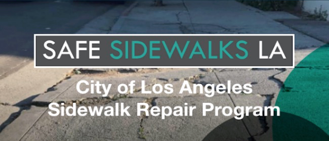 Safe Sidewalks LA City Of Los Angeles Sidewalk Repair Program