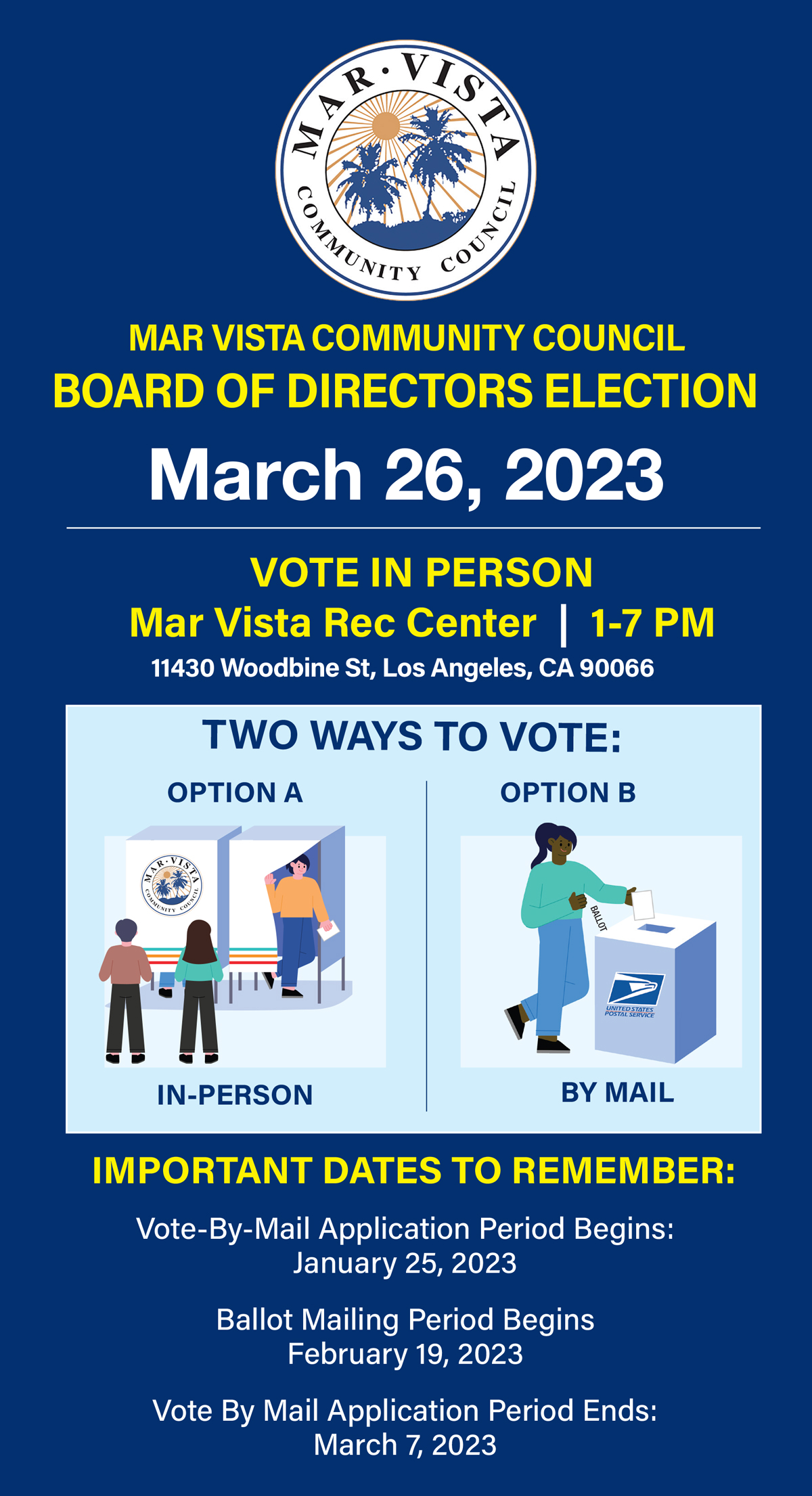 Mar Vista Neighborhood Council Elections